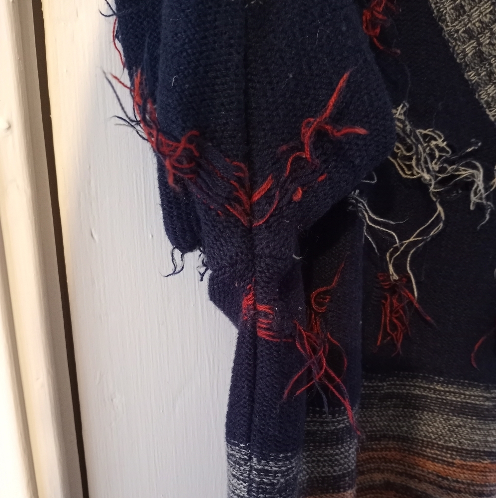 Collageman Vintage 1970s Fringe Sweater - image 8